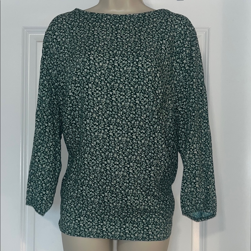 Floral Green Women's Top